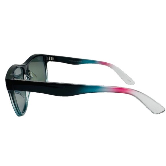 7012 l Green/Blue Mirrored Lens Unisex Sunglasses - Picture 3 of 5